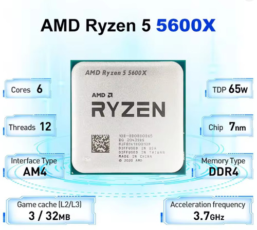 Amd ryzen 5600x - 5, 6-core